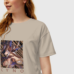 Футболка оверсайз женская Сайно Генерал махаматра, цвет: миндальный — фото 2