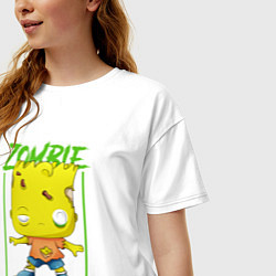 Футболка оверсайз женская Funko pop Bart, цвет: белый — фото 2