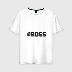 Футболка оверсайз женская THE BOSS, цвет: белый
