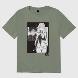 Футболка оверсайз женская Синъэй и Владилена арт - 86, цвет: авокадо