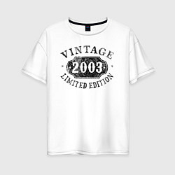 Женская футболка оверсайз Винтаж 2003 ограниченный выпуск