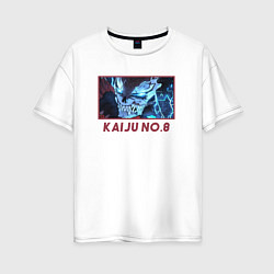 Женская футболка оверсайз Kaiju eyes - Kaijuu 8 gou