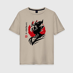 Женская футболка оверсайз Жемчуг Дракона - Сон Гоку - Hero