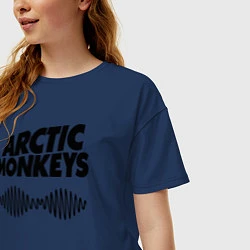 Футболка оверсайз женская Arctic Monkeys, цвет: тёмно-синий — фото 2