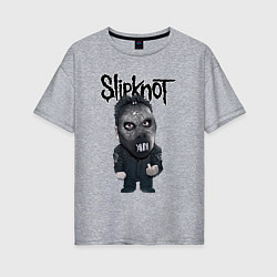 Женская футболка оверсайз Седьмой Slipknot