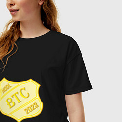 Футболка оверсайз женская Bitcoin 2023, цвет: черный — фото 2