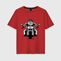 Женская футболка оверсайз Wide biker