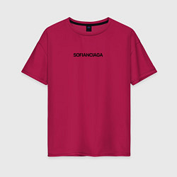 Женская футболка оверсайз Sofianciaga