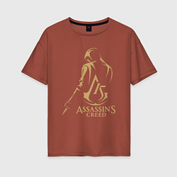 Женская футболка оверсайз Assassins creed 15 лет
