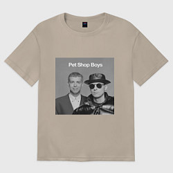 Женская футболка оверсайз Pet shop boys