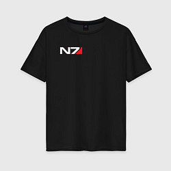 Женская футболка оверсайз Логотип N7