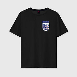 Женская футболка оверсайз Сборная Англии логотип