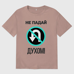 Женская футболка оверсайз Не падай духом!