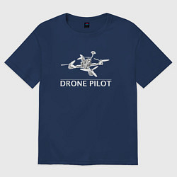 Женская футболка оверсайз Drones pilot
