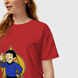 Футболка оверсайз женская Spoke - vault boy, цвет: красный — фото 2