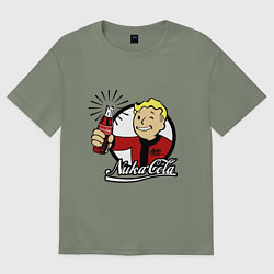 Футболка оверсайз женская Vault boy - nuka cola, цвет: авокадо