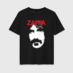 Футболка оверсайз женская Frank Zappa, цвет: черный