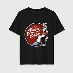 Женская футболка оверсайз Nuka cola sticker
