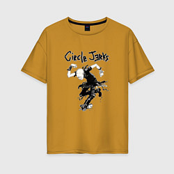 Женская футболка оверсайз Circle Jerks панк рок группа
