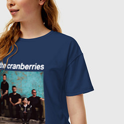 Футболка оверсайз женская The Cranberries rock, цвет: тёмно-синий — фото 2