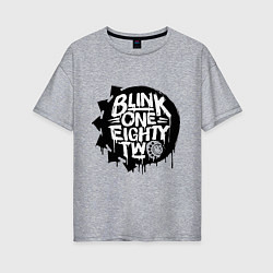 Женская футболка оверсайз Blink one eighty two