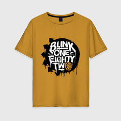 Женская футболка оверсайз Blink one eighty two