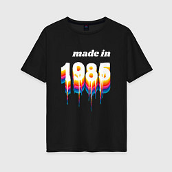 Женская футболка оверсайз Made in 1985 liquid art
