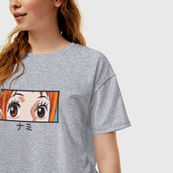 Футболка оверсайз женская Нами, цвет: меланж — фото 2