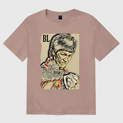 Женская футболка оверсайз Брюс Ли - джиткундо