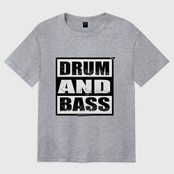 Футболка оверсайз женская DnB cube, цвет: меланж