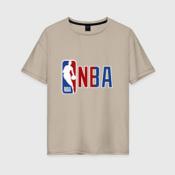 Женская футболка оверсайз NBA - big logo