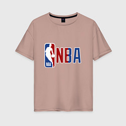 Женская футболка оверсайз NBA - big logo