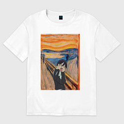 Футболка оверсайз женская Крик бездомный Бог, цвет: белый