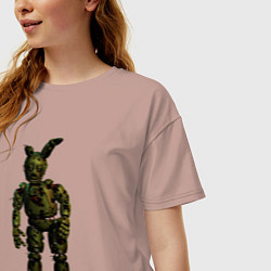 Футболка оверсайз женская Springtrap, цвет: пыльно-розовый — фото 2