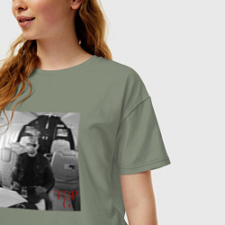 Футболка оверсайз женская Andrew Tate, цвет: авокадо — фото 2