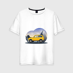 Женская футболка оверсайз Lada Niva 4x4