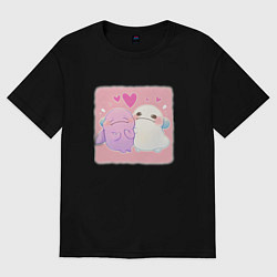 Футболка оверсайз женская Милаши, цвет: черный