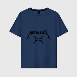 Женская футболка оверсайз Metallica