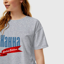 Футболка оверсайз женская Жанна - limited edition, цвет: меланж — фото 2