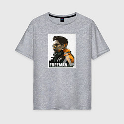 Женская футболка оверсайз Freeman hl2