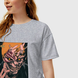 Футболка оверсайз женская Bleach Nobody, цвет: меланж — фото 2