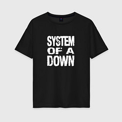 Женская футболка оверсайз System of a Down Toxicity текст