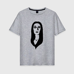 Женская футболка оверсайз Morticia Addams