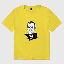 Футболка оверсайз женская Сергей Рахманинов, цвет: желтый