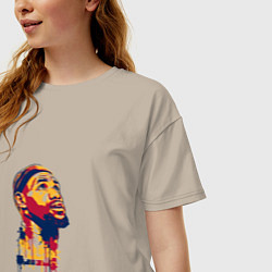 Футболка оверсайз женская Lebron look up, цвет: миндальный — фото 2