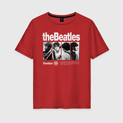 Женская футболка оверсайз The Beatles rock