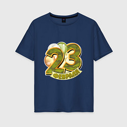 Женская футболка оверсайз 23 февраля