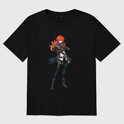 Женская футболка оверсайз Дилюк из Genshin Impact