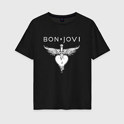 Женская футболка оверсайз Bon Jovi Its My Life