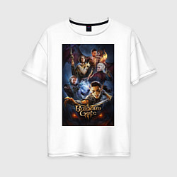 Женская футболка оверсайз Baldurs Gate 3 art
